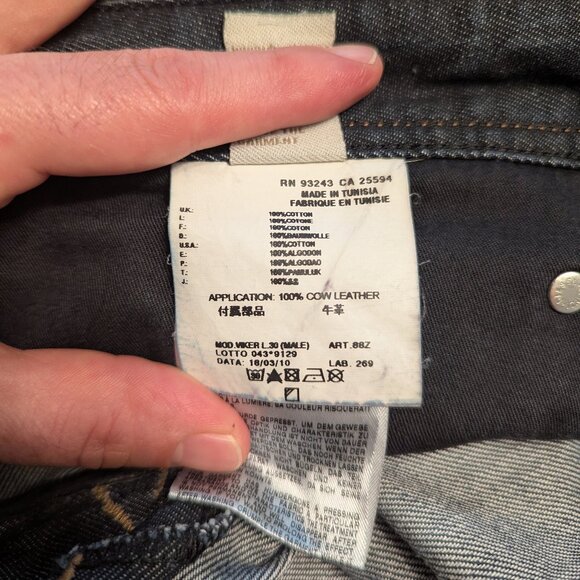 Diesel Viker 0088Z Jeans – W36 L30 Straight Fit Blue Denim, Button Fly - Picture 3 of 10